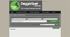 Desktop Screenshot of doggiespot.com.au